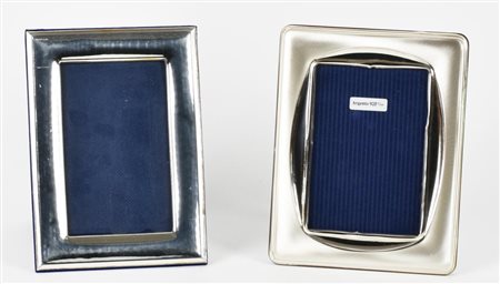 LOTTO DI 2 CORNICI IN ARGENTO 925 cm 19x14 circa ciascuna