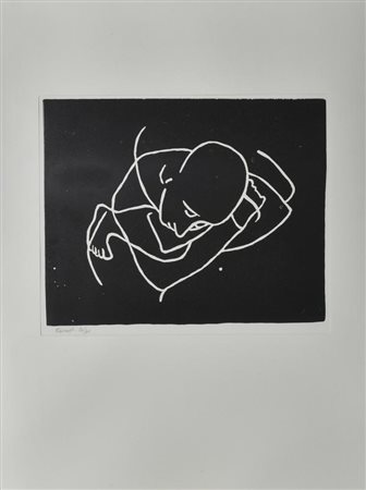 Felice Casorati SENZA TITOLO stampa originale su carta, cm 50x34 (lastra...