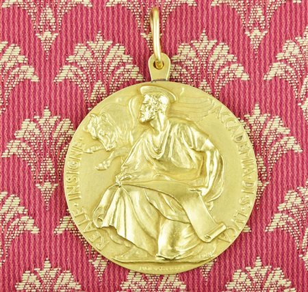 MEDAGLIA IN BRONZO Onoreficenza della Reale Insigne Accademia di San Luca...