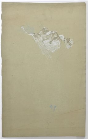 Edoardo Rubino BOZZETTO DI PAESAGGIO ALPINO tecnica mista su carta, cm...