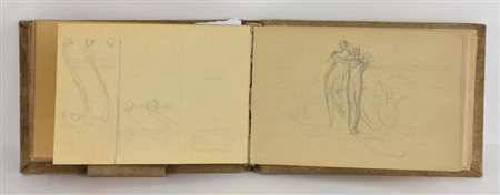 Edoardo Rubino TACCUINO DI SCHIZZI contenente svariati schizzi dell'autore,...