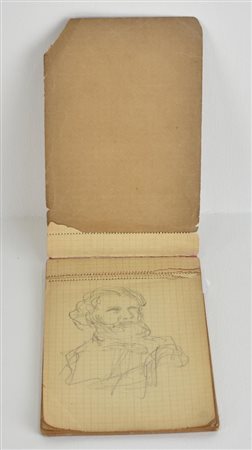 Edoardo Rubino TACCUINO DI SCHIZZI contenente svariati schizzi dell'autore,...