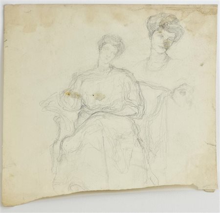 Edoardo Rubino SENZA TITOLO matita su carta, cm 26x25,5 L'opera presenta...