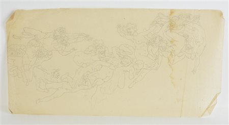 Edoardo Rubino SENZA TITOLO matita su carta velina, cm 16,5x31 L'opera...