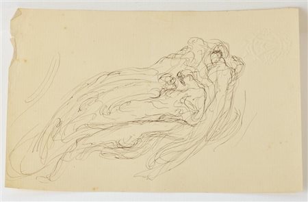 Edoardo Rubino SENZA TITOLO china su carta, cm 21x14 L'opera presenta lievi...