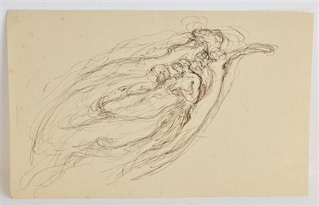 Edoardo Rubino SENZA TITOLO china su carta, cm 21x14 L'opera presenta lievi...