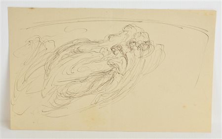 Edoardo Rubino SENZA TITOLO china su carta, cm 21x14 L'opera presenta lievi...