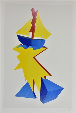 Innocente SENZA TITOLO serigrafia su carta, cm 100x70 esemplare 198 su 200...