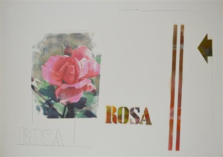 Mario Borgese ROSA serigrafia, cm 50x70 firmato e datato eseguito nel 1981