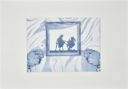 Giorgio Maria Griffa Senza titolo incisione su carta, cm 49,5x69,5 (lastra cm...