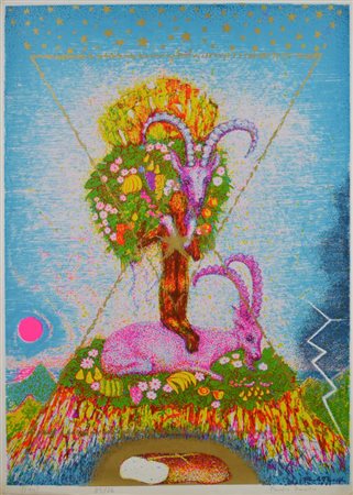 Paolo Pasotto SENZA TITOLO serigrafia su carta, cm 50x70 esemplare 76/85 sul...