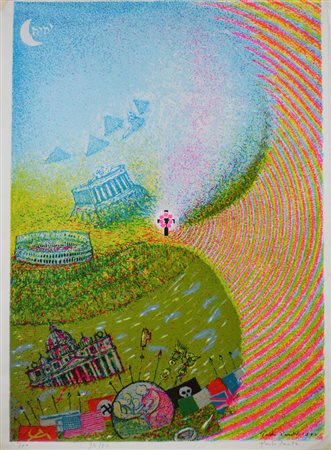 Paolo Pasotto SENZA TITOLO serigrafia su carta, cm 50x70 esemplare 90/95 sul...