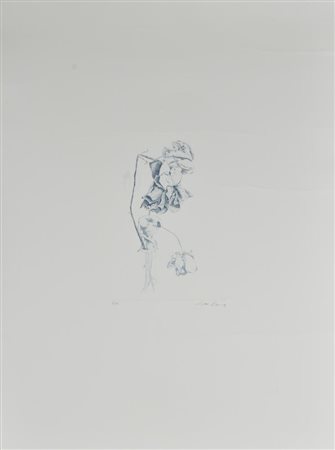 Gianni Verna TEMPO PASSATO incisione su carta, cm 70x50 (lastra cm 25x16,5)...
