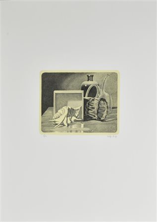 Luigi Volpi SENZA TITOLO incisione su carta, cm 70x50 (lastra cm 19,5x24)...