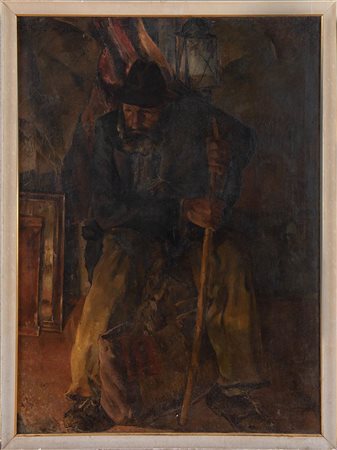 GUIDO BUGLI (Bologna 1912 - Bologna 2003). 'Ritratto di mendicante', fine...