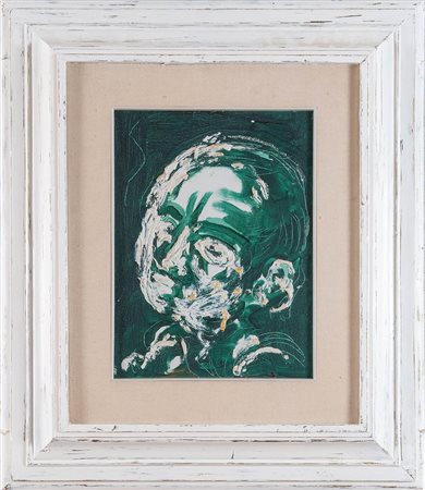 VIRGILIO GUIDI (Roma 1891 - Venezia 1984). 'Autoritratto', 1981. Olio su...