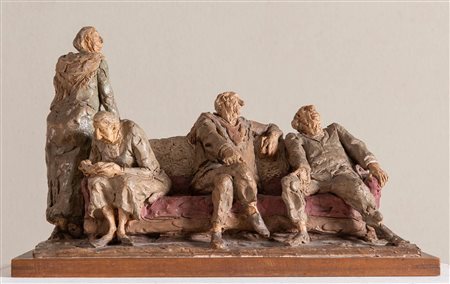 CLETO TOMBA (Castel San Pietro Terme 1898 - Bologna 1987). 'Gli artisti'...