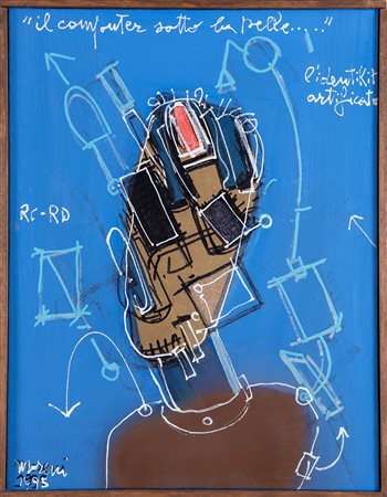 MATTIA MORENI (Pavia 1920 - Brisighella 1999). 'Il Computer Sotto La Pelle',...