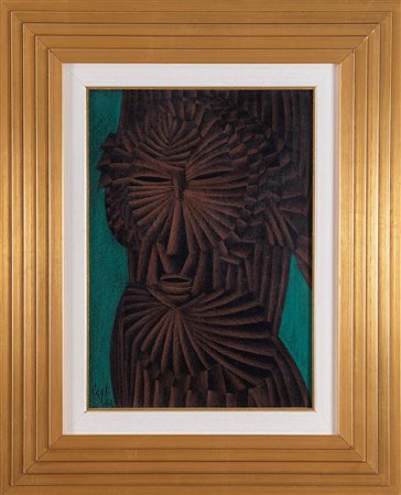 CORRADO CAGLI (Ancona 1910 - Roma 1976). 'Capo Giuseppe', 1961. Pastello...