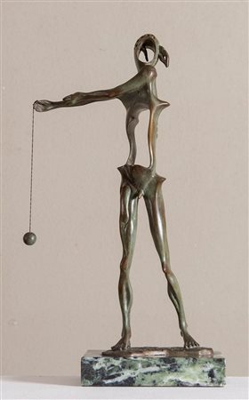 SALVADOR DALI' (Figueres 1904 - Figueres 1989). 'Hommage a Newton'. Scultura...