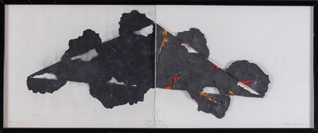 NANNI CORTASSA (Milano 1945). 'Della complementarietà', 1987. Anilina e grafite su...