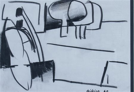 CHIGHINE ALFREDO, "Senza titolo", 1960