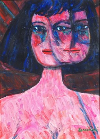 CASSINARI BRUNO, "Doppia figura", 1989