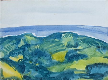 CANTATORE DOMENICO, "Paesaggio", 1972