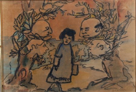 MACCARI MINO, "Gli alberi parlanti", 1964