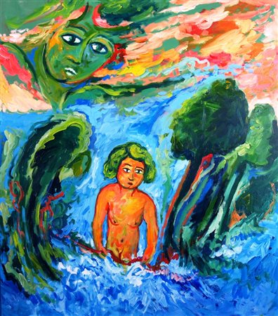 GERMANA' MIMMO, "Nel fiume", 1987