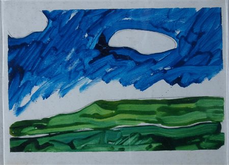 SCHIFANO MARIO, "Paesaggio anemico", 1983