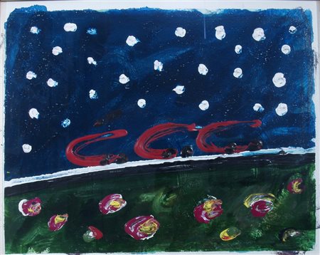 SCHIFANO MARIO, "Senza titolo", '80