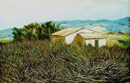 AZZINARI FRANCO, "Paesaggio", 1980