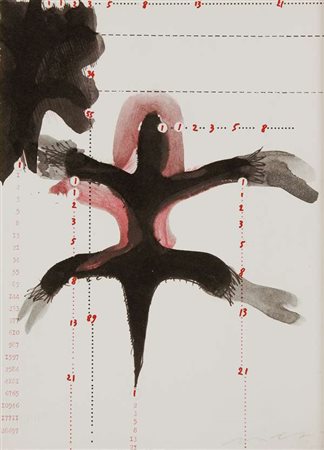 Mario Merz Melpomene riproduzione litografica a 4 colori offset,es. 1295/5000...