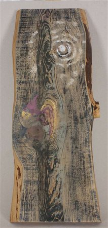 Emanuele Andretta Caccia notturna, 2012 stucco colorato su tavola sabbiata...