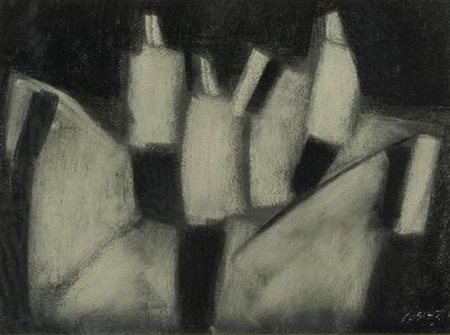 Josef Costazza Senza titolo pastelli su cartoncino Dimensioni : cm. 27x36...