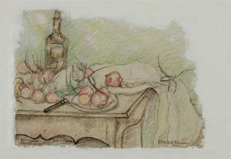 Pietro Dell'Aversana Natura Morta, 2005 penna biro e tecnica mista su...