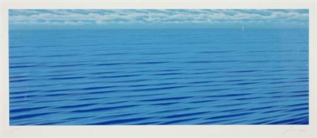 Daniele Fissore Mare litografia a colori,es. p.a. Dimensioni : cm. 38x98...