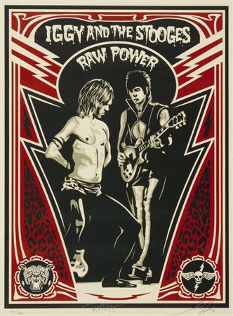Shepard Fairey "Obey" - "Iggy Pop" Serigrafia, es. 487/650 Dimensioni : cm....