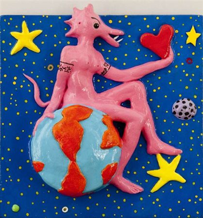 Calogero Marrali Il dono, 2006 tecnica mista su tavola Dimensioni : cm....