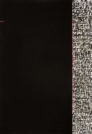 Mara Cantoni Haiku: I picchi, 2012 tempera acrilica e trame di cotone su tela...