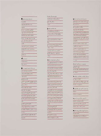 Mara Cantoni Graduale: Missa, 2010 inchiostro e trame di cotone su tela...