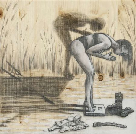 Vania Elettra Tam Voglia di leggerezza, 2012 grafite,pastello,acrilico e...