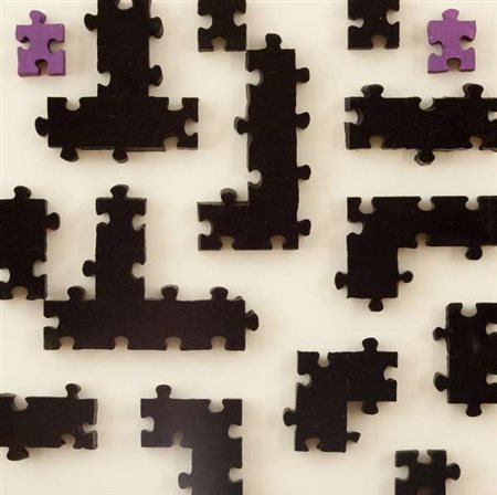 Gian Pietro Arzuffi Labirinto del cuore, 2012 acrilico e applicazioni su tela...