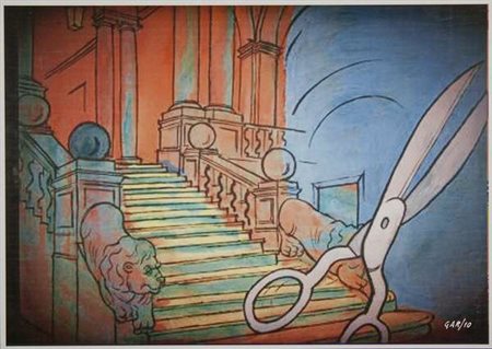 Cesare Garuti Le forbici volanti, 2010 computer grafica,es. 002 Dimensioni :...