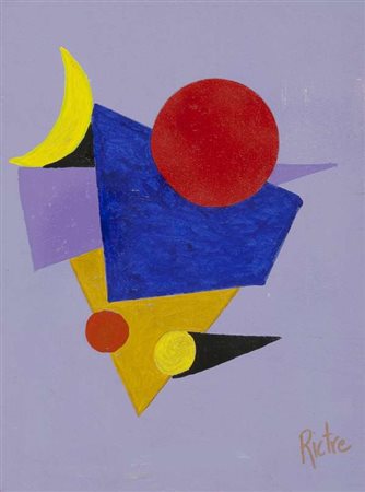 Rictre Scomposizione, 2012 acrilico su tavola Dimensioni : cm. 40x30 Firma in...