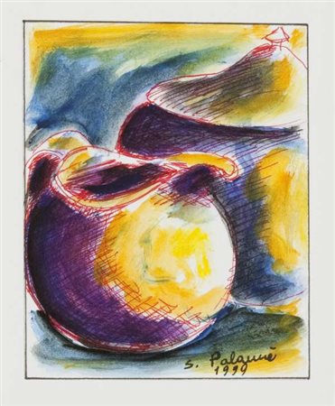 Salvatore Palamà Fara, 1999 tempera su carta Dimensioni : cm. 11x9 Firma in...