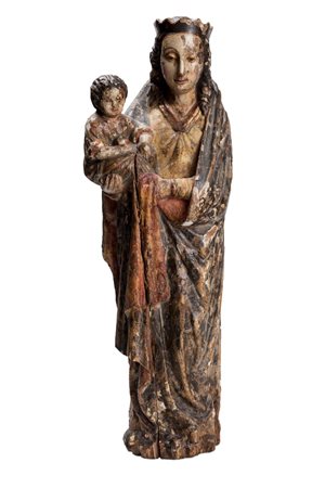 Scuola europea, secolo XVII - Madonna with the Child