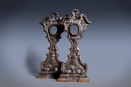 Coppia di porta reliquie in legno a mecca, secolo XVIII