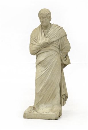 Ignoto dell'inizio del secolo XIX "Filosofo" figura in terracotta patinata (h.